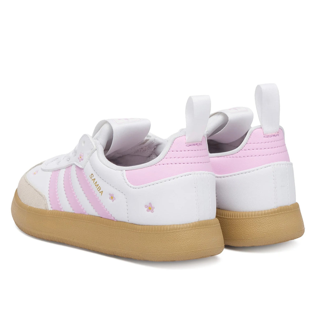 Adidas Samba Quickon K KK0457 – Bianco, sneakers bambine e ragazze in ecopelle, scarpe ragazza per il tempo libero da abbinare a jeans e outfit casual