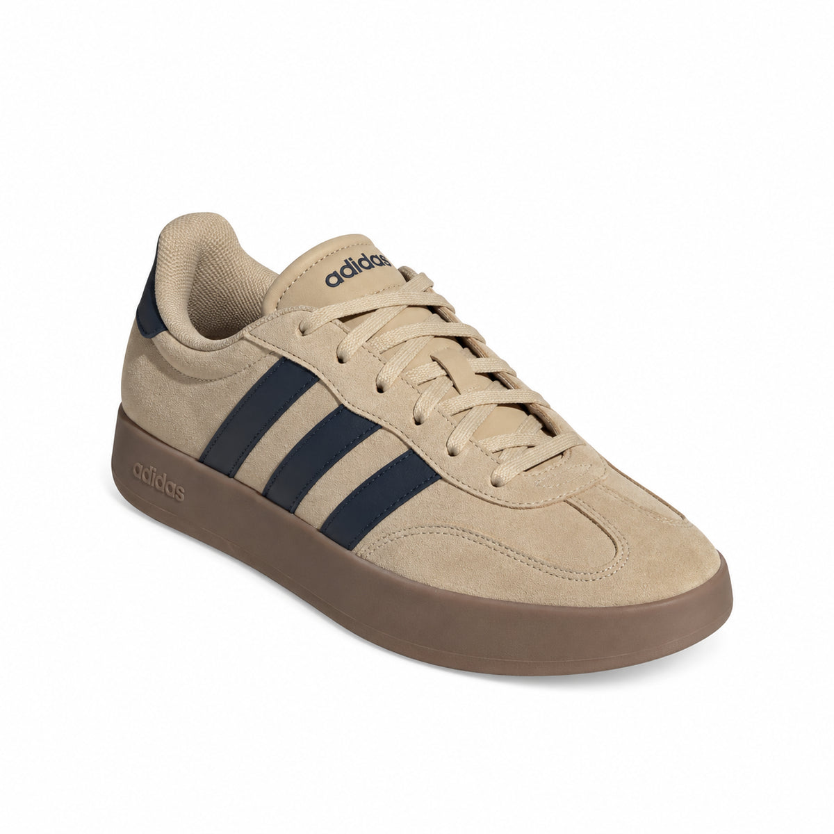 Adidas Barreda KK2281 – Beige sneakers uomo in suede, scarpe casual per tempo libero, calzature da abbinare a jeans e pantaloni per uno stile sportivo