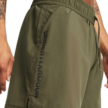 UNDER ARMOUR WOVEN WDMK SHORTS	MARINE OD GREEN 1383356-390