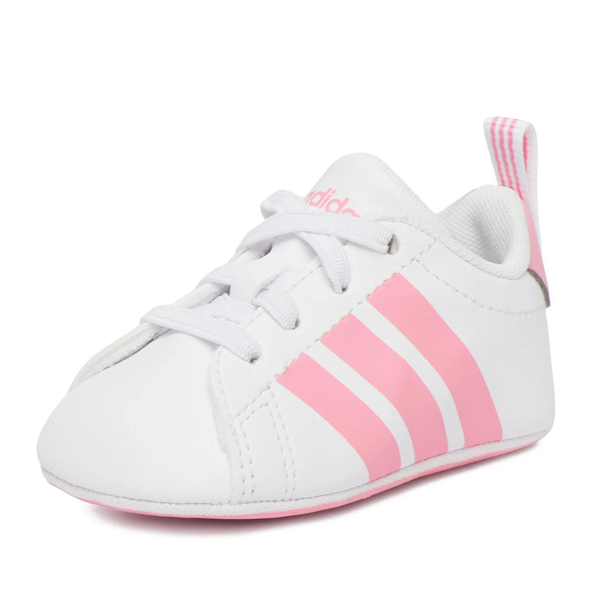 Adidas Grand Court Crib KI8217 – Bianco scarpe da culla bimba in ecopelle, calzature neonata per completare i suoi outfit e gli abbinamenti quotidiani