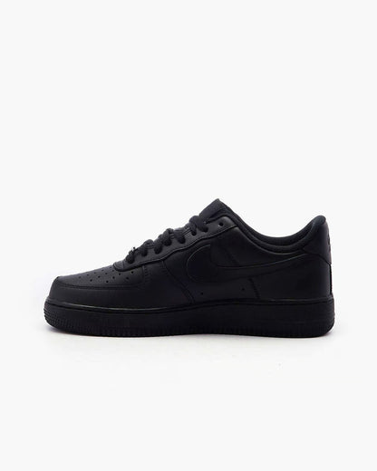 Nike AIR FORCE 1 '07 scarpe in pelle total black uomo nero CW2288-001