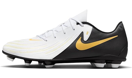 NIKE PHANTOM GX II CLUB FG/MG WHITE/BLACK-MTLC GOLD COIN FJ2557-100
