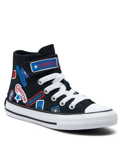 CONVERSE CTAS 1V HI BLACK/FEVER DREAM/BLUE SLUSHY A06356C