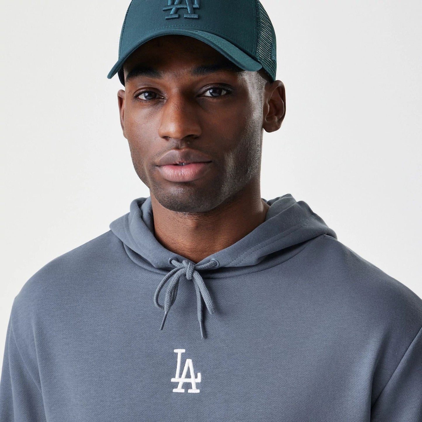 NEW ERA Felpa Oversized LA Dodgers MLB Midi League Essential Grigia Scura 60758690