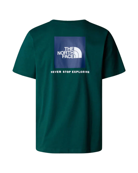 THE NORTH FACE M SS BOX NSE TEE DEEP NORI/ESTATE BLUE NF0A87NPA1B1