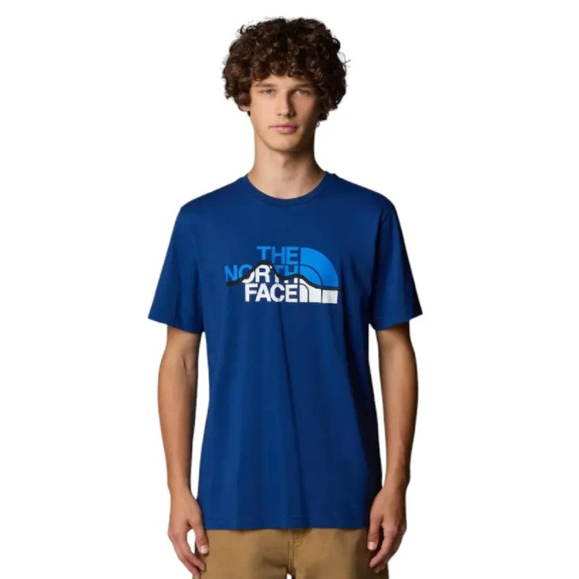 The North Face Mountain Line Tee NF0A87NTD1R1 Blu