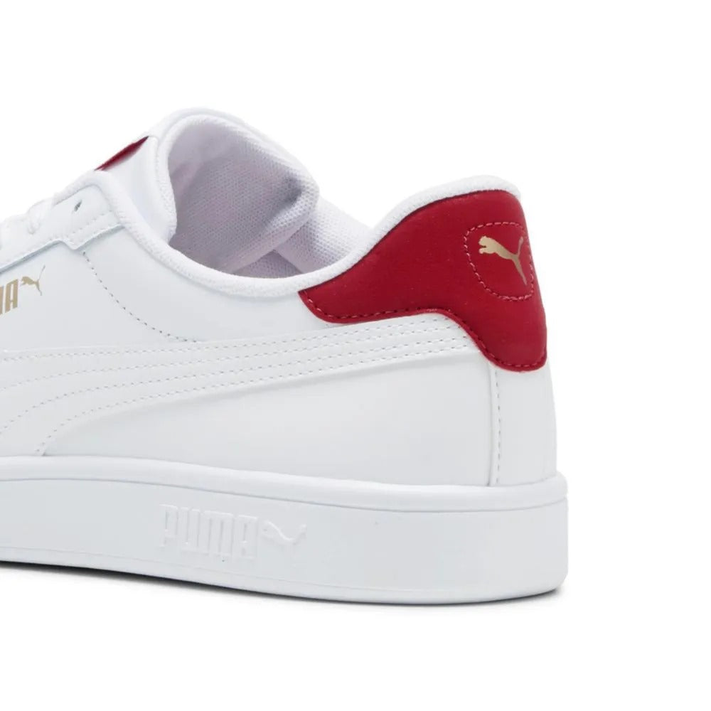 PUMA SMASH 3.0 L WHITE-CLUB RED-GOLD 390987-17