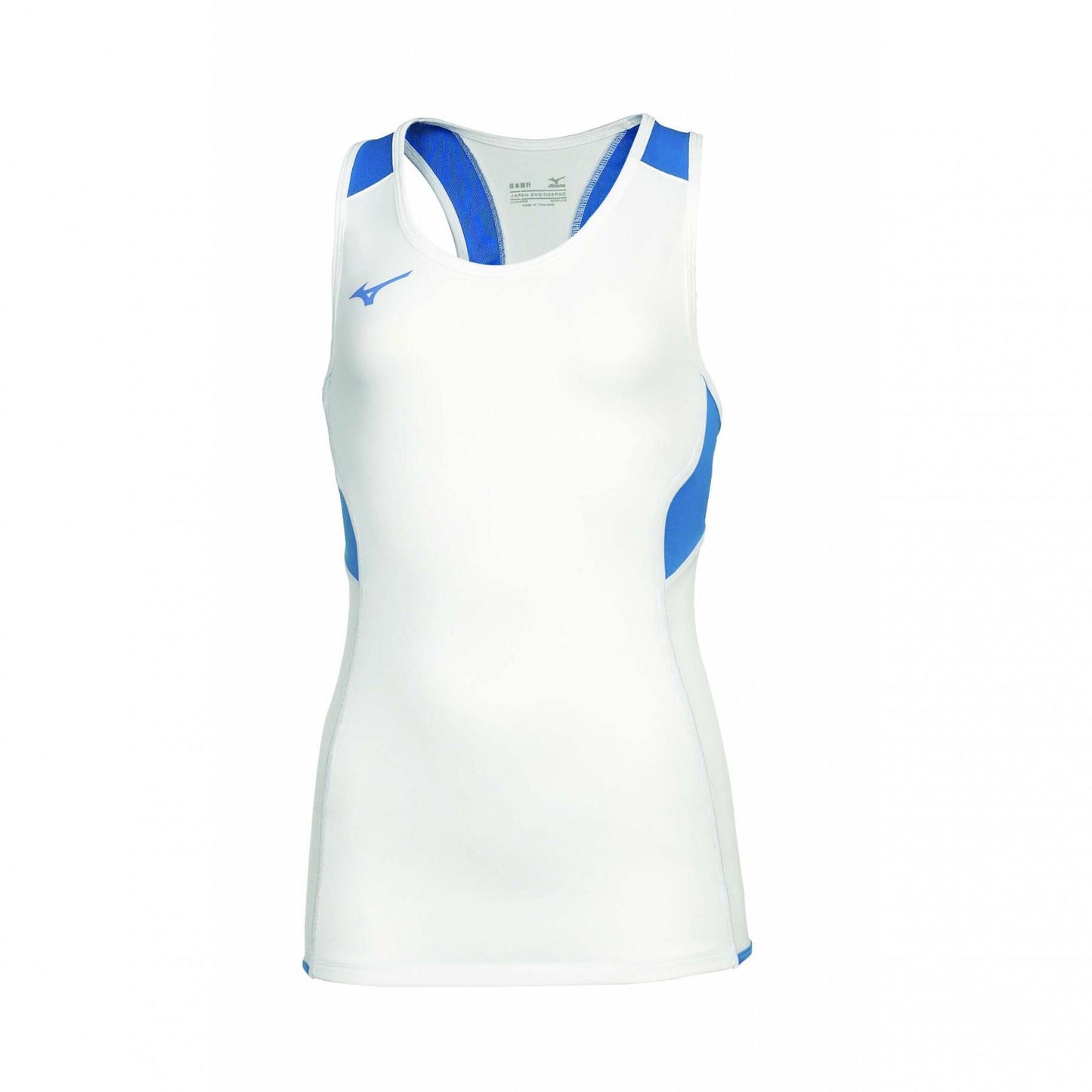 MIZUNO Team Authentic Kids White/Blue Singlet Vest U2EA740172