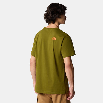 THE NORTH FACE M S/S RUST 2 TEE FOREST OLIVE NF0A87NWPIB1