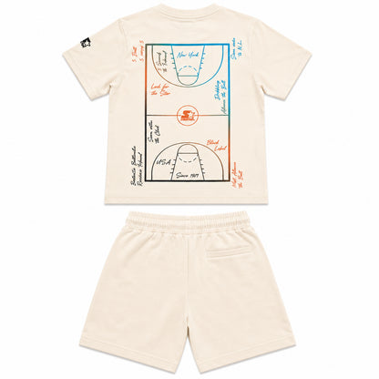 Starter COMPLETO MAGLIA+BERMUDA CREMA/CREMA 173 BB ST