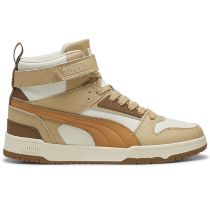 PUMA RBD GAME LTHR ALPINE SNOW-CARAMEL LATTE-HAUTE COFFEE-SAND DUNE 397470-01