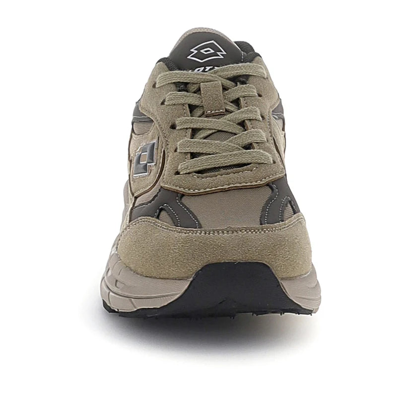 Lotto Boston AMF SUE JR Sneakers Ragazzo Ragazza in Nabuk Verde Dark Olive Grape Leaf Taglie 37-40 223819-EX7