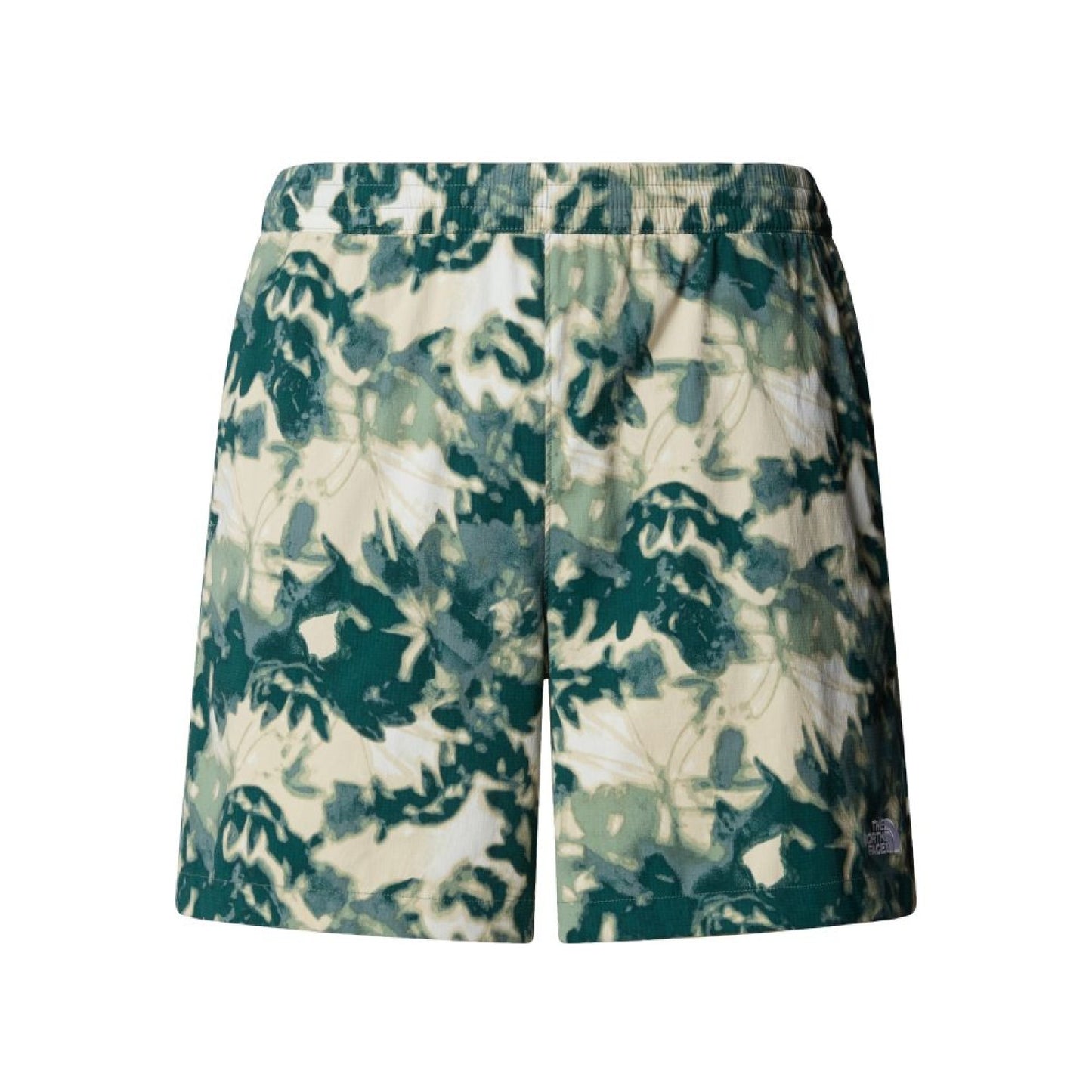 THE NORTH FACE M CLASS V PATHFINDER PULL ON SHORT - 7" DUCK GREEN LUX PRINT NF0A8B5T5UV1