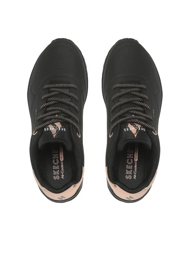Skechers Uno Shimmer Away Sneakers Donna Nere