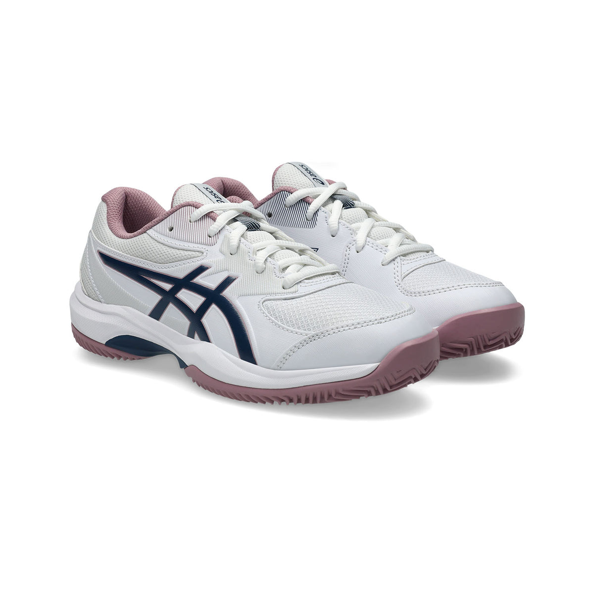 Asics Scarpe da Tennis Bambino Asics Gel-game GS Clay/oc (1044A082-104) – White/Independence Blue 1044A082-104 – foto 4