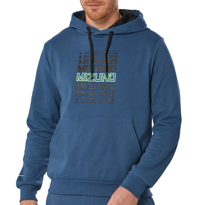 Mizuno Athletic Graphic Hoody – Blu Petrolio