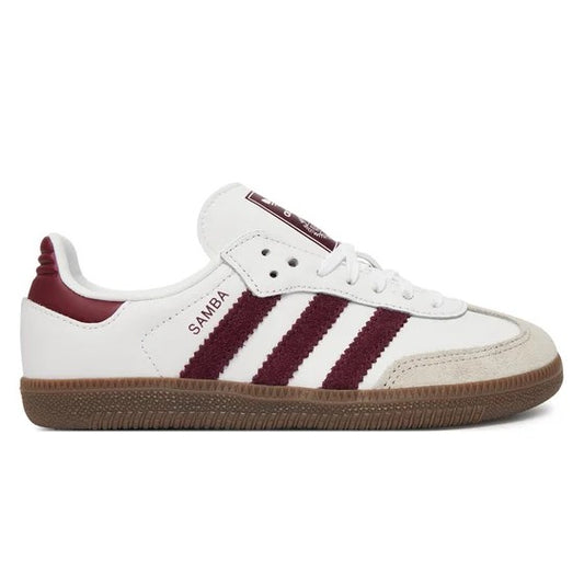 Adidas Samba OG C KZ8682 – Bianco/Maroon