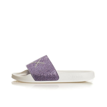 Sun68 GIRL'S SLIPPERS STRASS LOGO X36411-0124