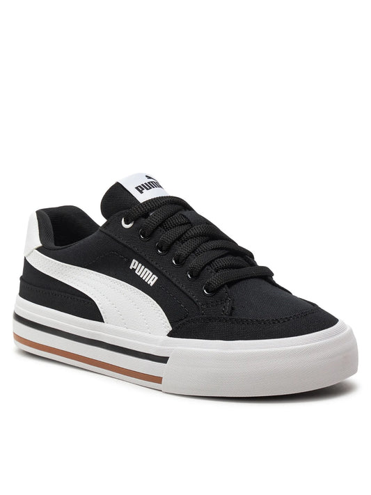 PUMA COURT CLASSIC VULC FS JR BLACK-WHITE 396558-03