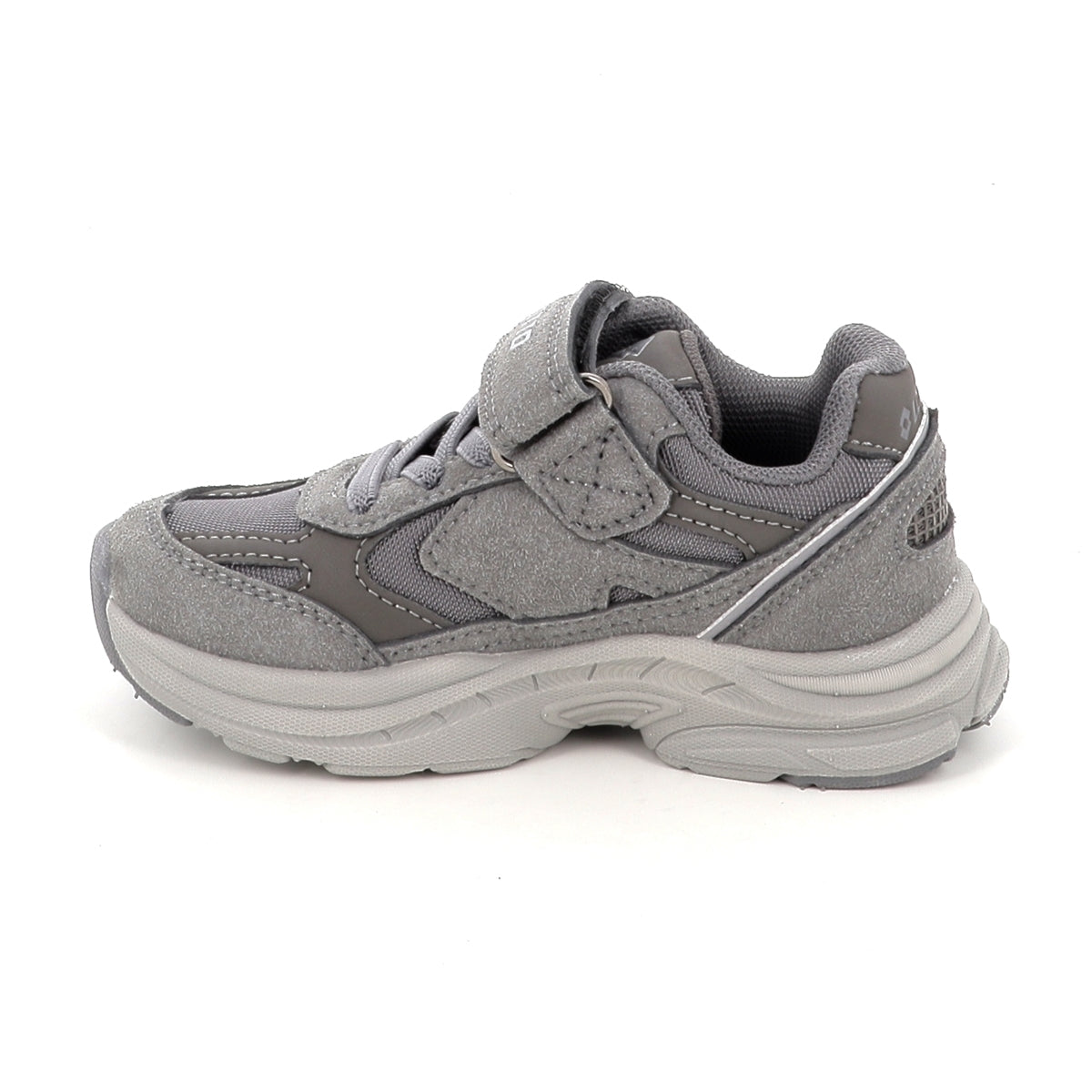 Lotto Boston AMF SUE CL S – Scarpe sportive bambino unisex grigio in nabuk e mesh – 223818-AZW