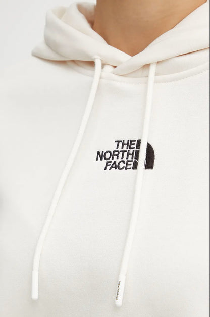 THE NORTH FACE NTF W ESSENTIAL CROP HOODIE WHITE DUNE NF0A89EXQLI1