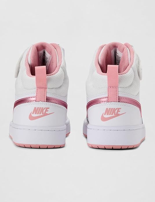NIKE COURT BOROUGH MID 2 WHITE/PINK GLAZE CD7782-105