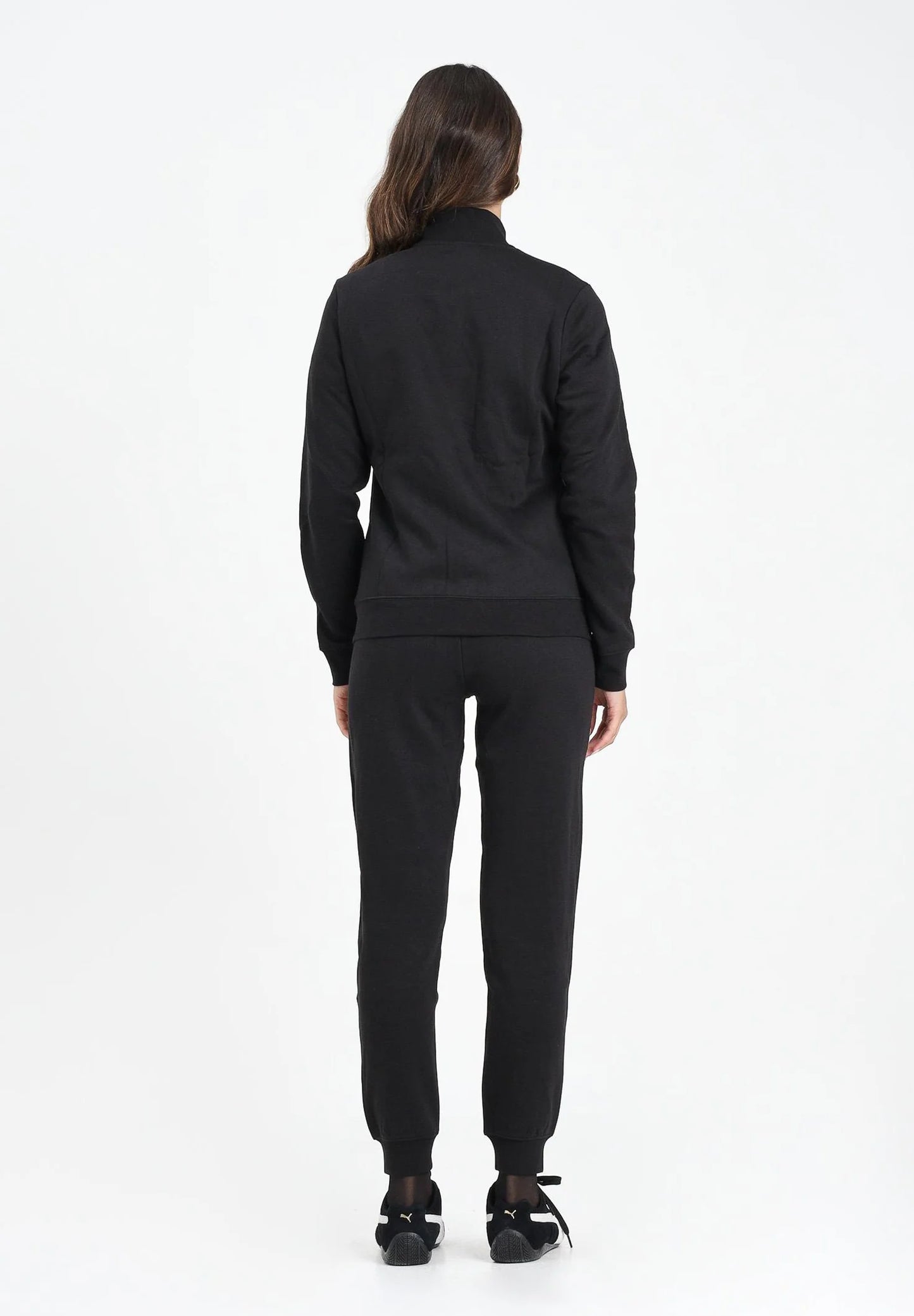 PUMA PUM ESS+ TEXTURED FOIL LOGO FZ SUIT FL BLACK 692202-01