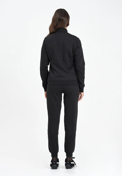 PUMA PUM ESS+ TEXTURED FOIL LOGO FZ SUIT FL BLACK 692202-01