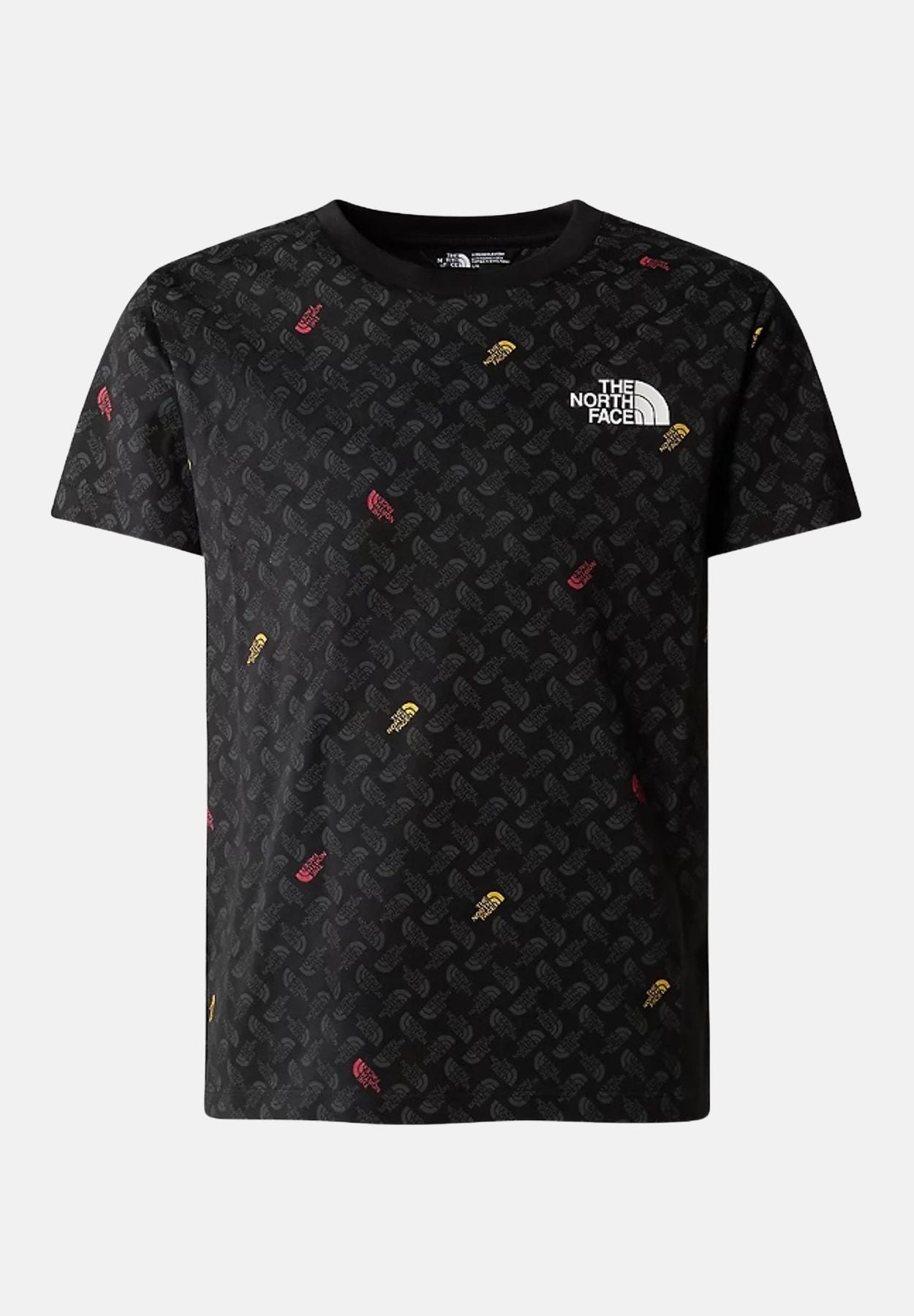 THE NORTH FACE TEEN S/S SIMPLE DOME TEE PRINT TNF BLACK TNF SHADOW TO NF0A8871U8I1