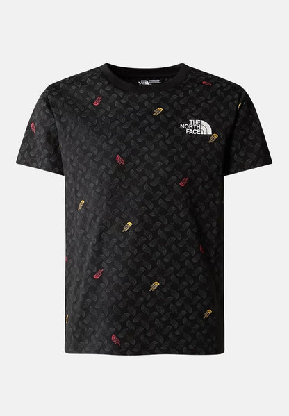 THE NORTH FACE TEEN S/S SIMPLE DOME TEE PRINT TNF BLACK TNF SHADOW TO NF0A8871U8I1