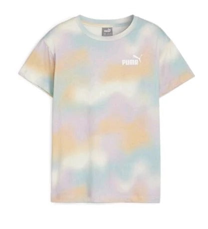 PUMA ESS+ SUMMER DAZE AOP TEE G PEACH FIZZ 680252-45