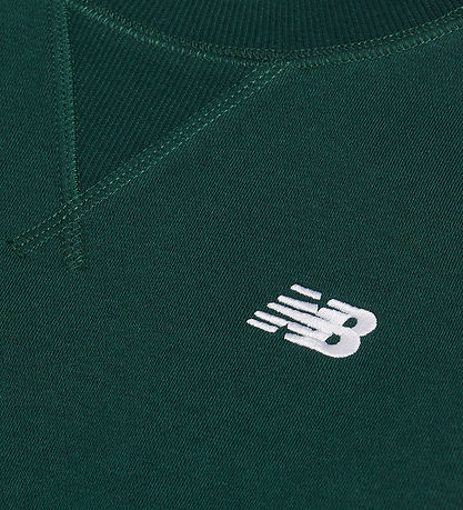 New Balance Brush Back Small Logo Crew LAKB0002-NOG | Unisex Bambino | Nordic Green