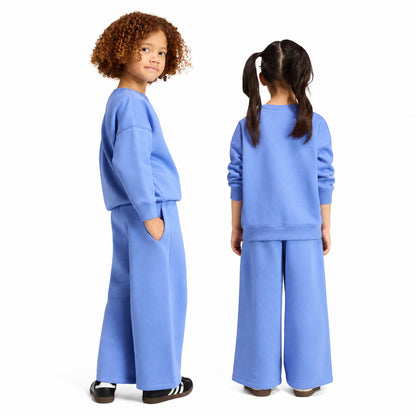 Adidas Crew Pants Set Bambini Celeste – foto 5