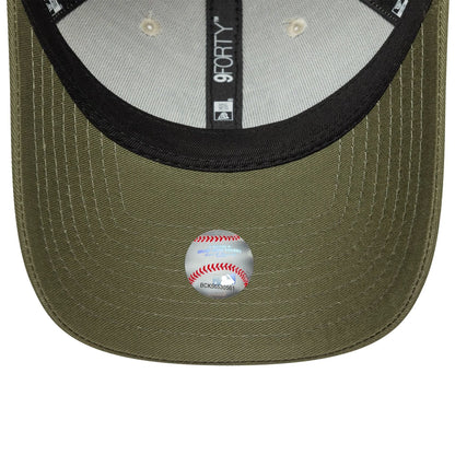 NEW ERA 9FORTY New York Yankees MLB sidepatch beige chiaro 60758992