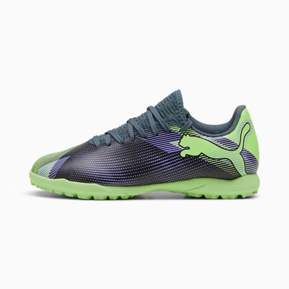 PUMA FUTURE 7 PLAY TT JR GRAY SKIES-ELEKTRO PURPLE-FIZZY APPLE-PUMA WHITE 107950-03