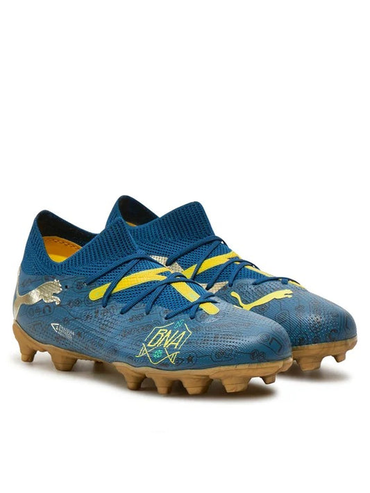 PUMA FUTURE 7 MATCH BNA FG/AG JR SAILING BLUE-MARINE BLUE-PELÉ YELLOW-GRASSY GREEN-GOLD 108083-01