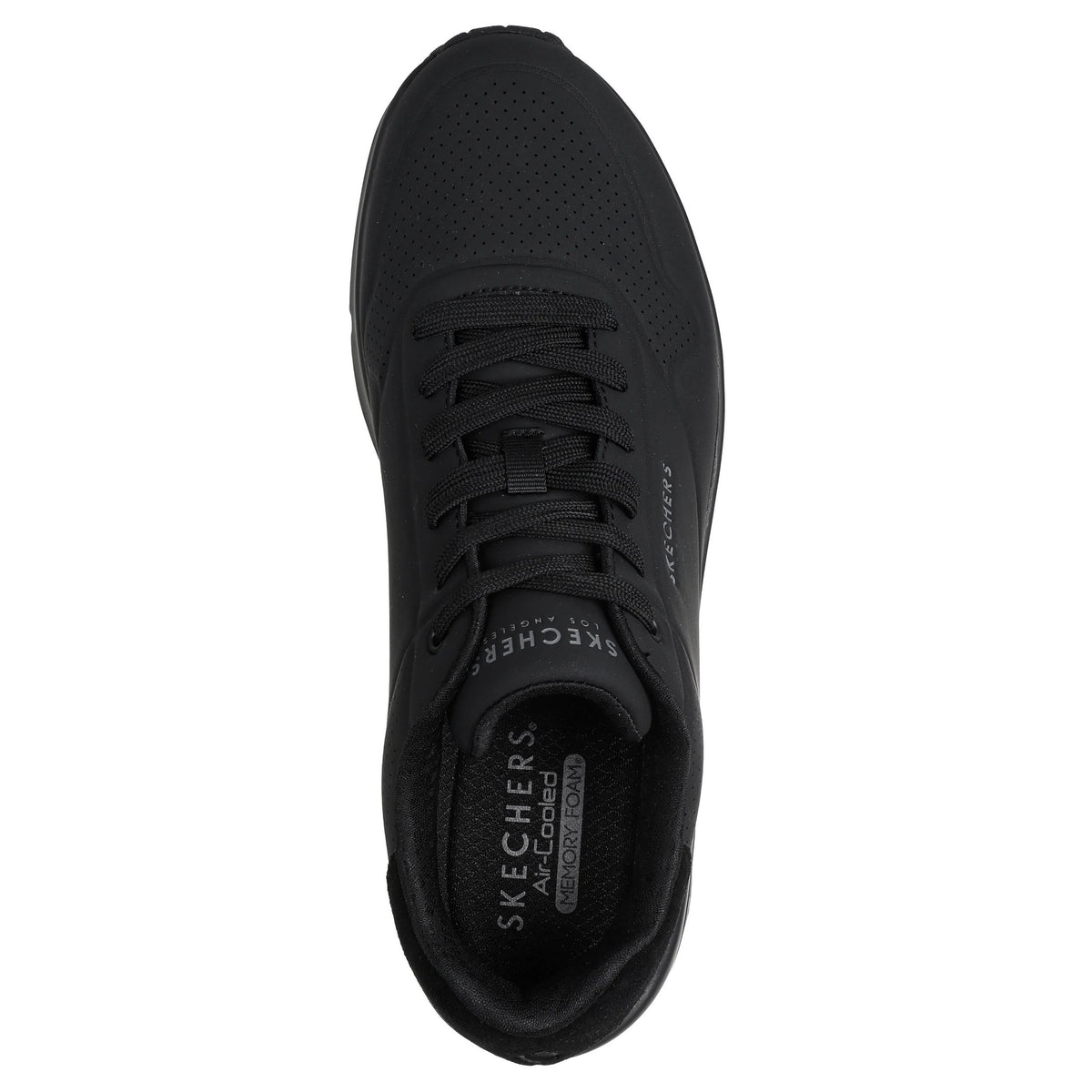 Skechers Uno - Suited On Air – Sneakers uomo nero in ecopelle – 183004-B