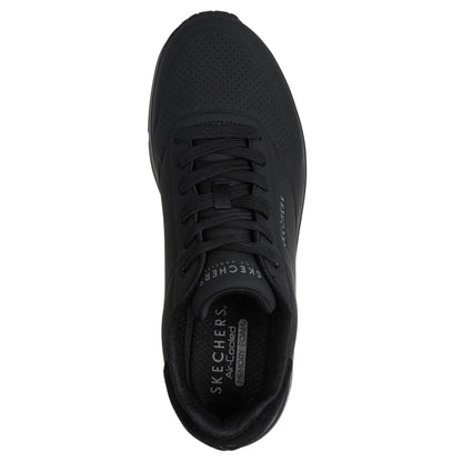 Skechers Uno - Suited On Air – Sneakers uomo nero in ecopelle – 183004-B
