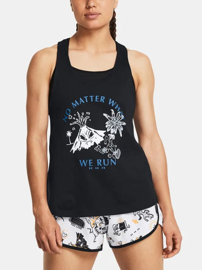 UNDER ARMOUR WE RUN TANK BLACK 1382964-001