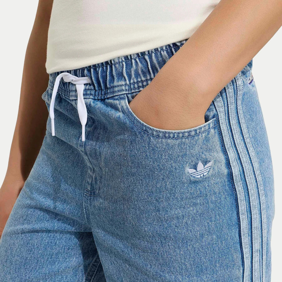 Adidas Lo Denim Pant Bambini Jeans Chiaro – foto 4