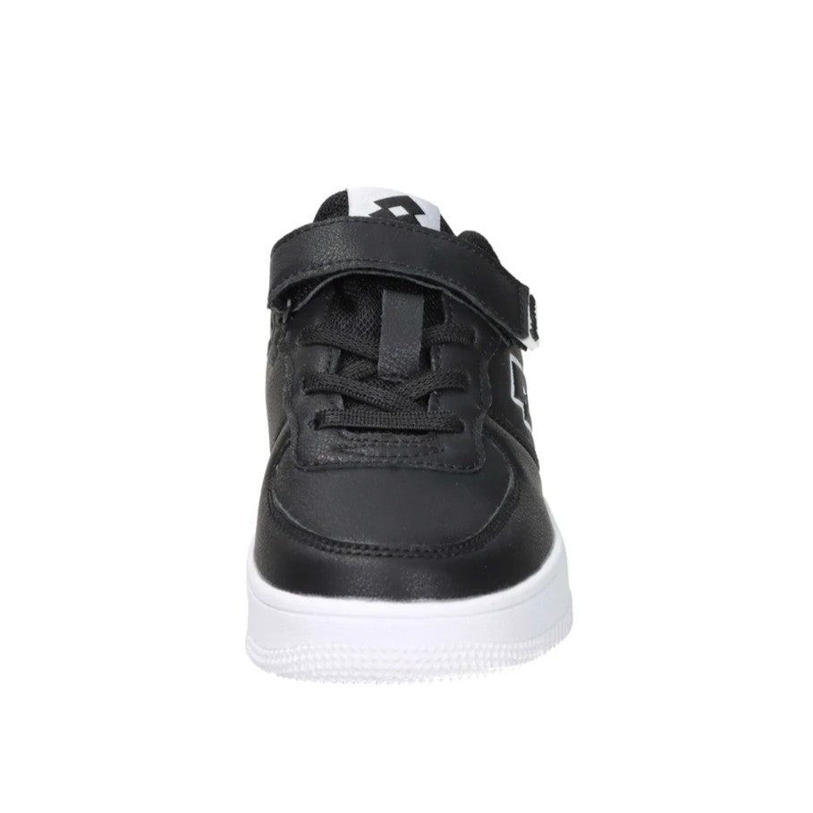 Lotto Sneakers Bambino Bambina Unisex in Pelle Sintetica Nero Bianco Taglie 27-34 223812-2LJ