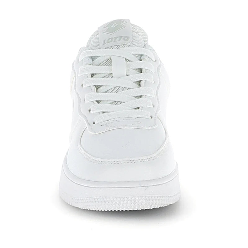 Lotto Cavaliers AMF JR – Sneaker Unisex Ragazzo in Ecopelle | Bianco