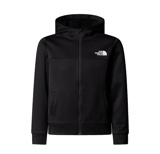 THE NORTH FACE TEEN REAXION FZ HOODIE TNF BLACK NF0A8EB6JK31