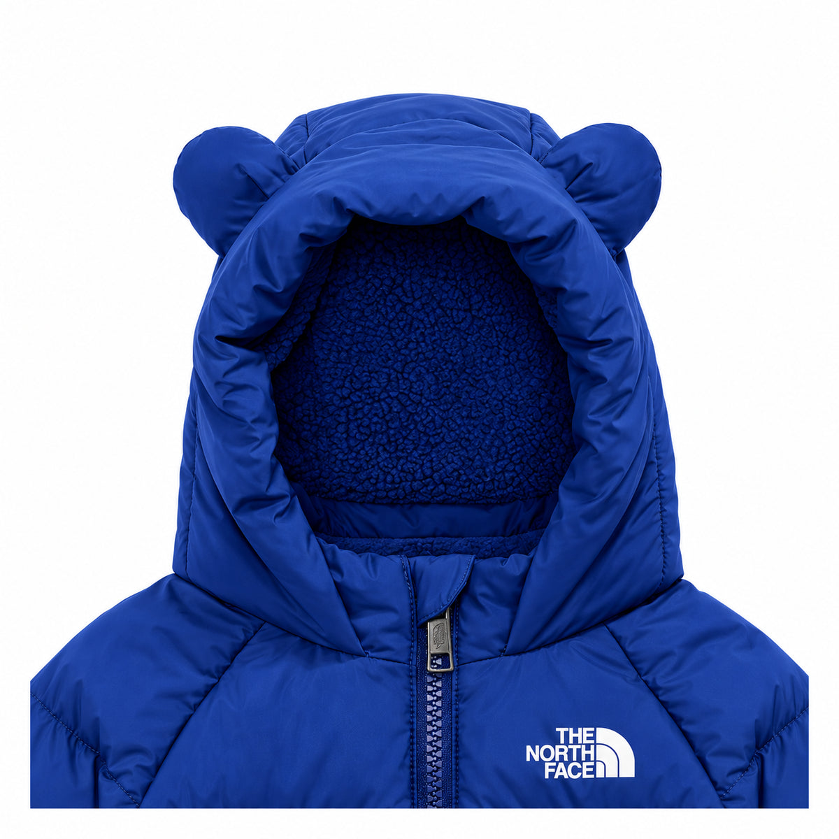 The North Face Baby North Down Fleece-Lined Piumino Neonato con Cappuccio e Fodera in Pile Imbottitura in Piuma 600 Blu 6-24 Mesi NF0A88W2NLV1