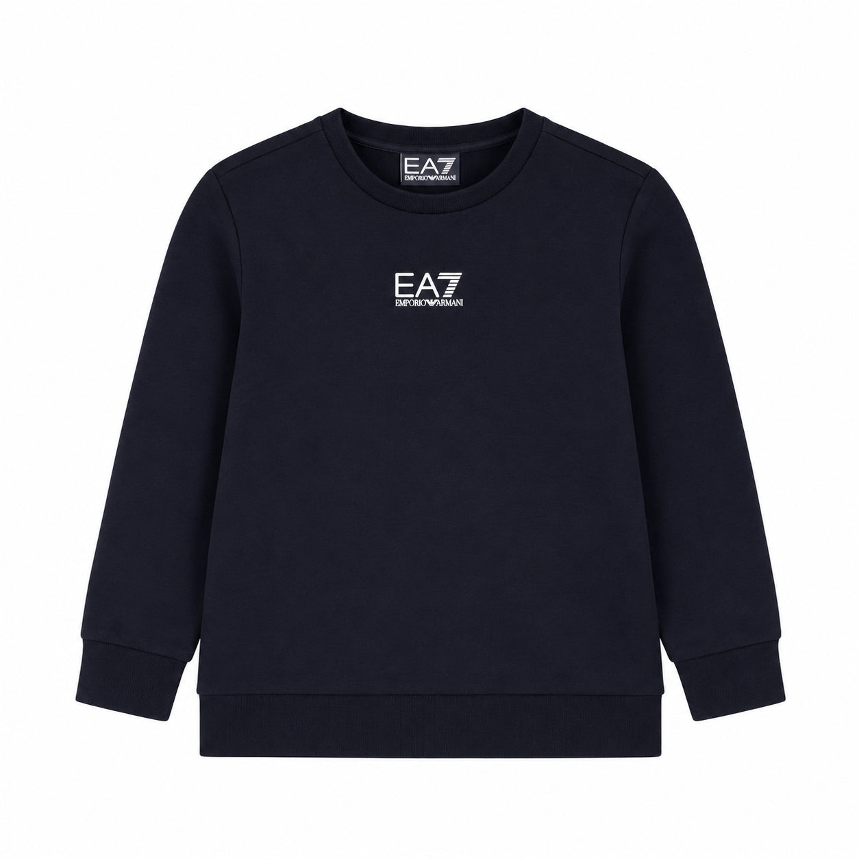 EA7 Felpa nera bambino elegante e confortevole, ideale per uno stile casual 7B000025-UC001