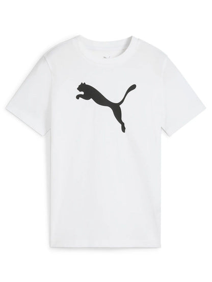 PUMA ESS CAT LOGO TEE B WHITE 684907-02