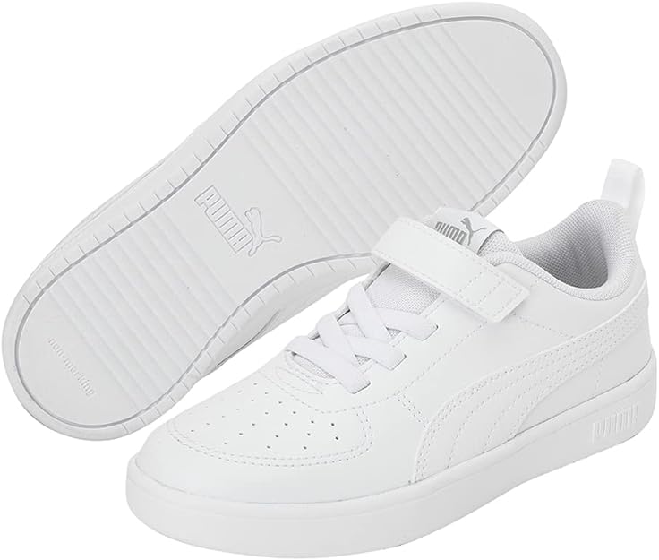 385836-01 Puma Rickie AC PS White- White-Glacier Gray