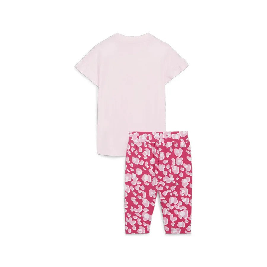 PUMA MINICATS ANIMAL LEGGING SET FAST PINK 680327-28