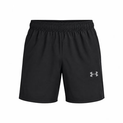 Under Armour UA Tech Utility Shorts 6013799-001 – Pantaloncini sportivi uomo neri in tessuto tecnico traspirante per palestra, training e tempo libero