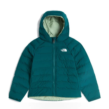 The North Face Kids Reversible Perrito Giacca Imbottita Reversibile con Cappuccio Bambino Unisex Verde Pacific Teal Taglie 3-7 Anni NF0A88VJN4J1